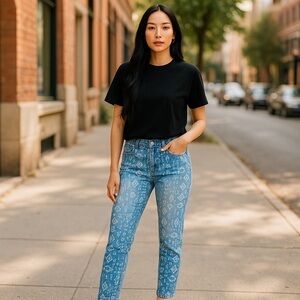 Cato Denim Aztec Print Denim Jeans size‎ 14